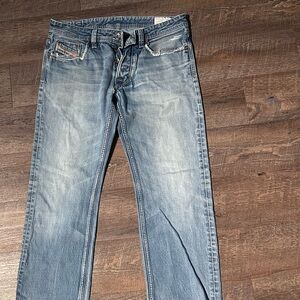 Diesel Light Wash Distressed Larkee Jeans